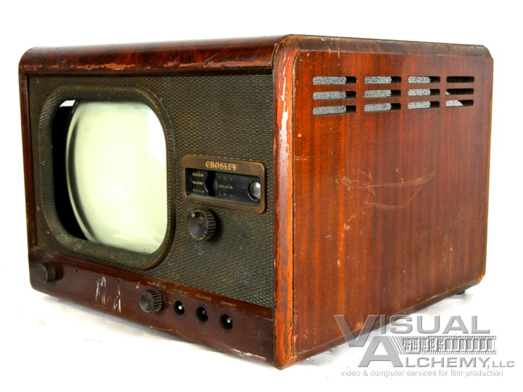 1949 12" Crosley 9-407 Wood Console