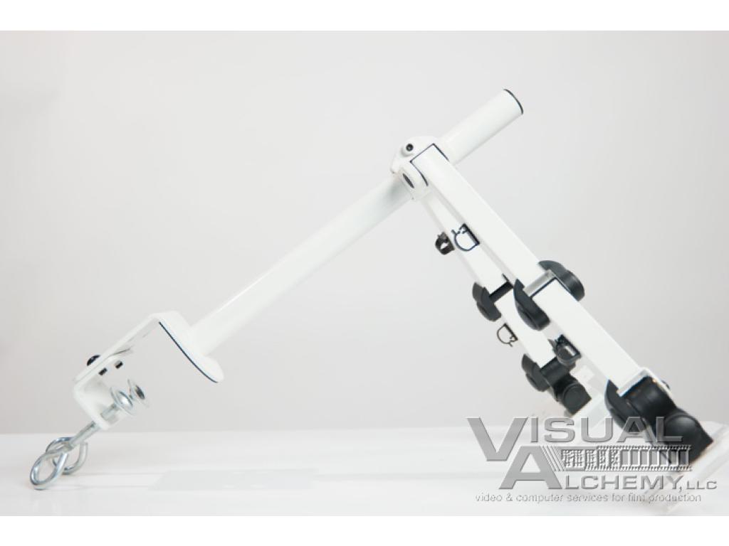 Dual White LCD Desk Mounts