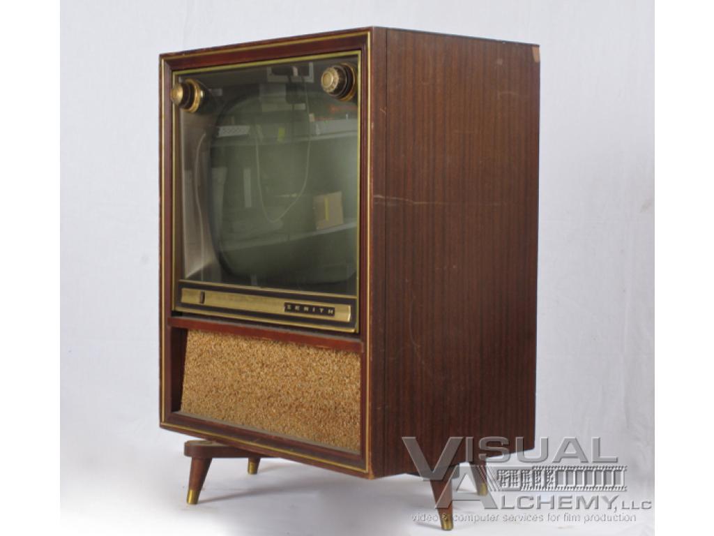 1958 20" Zenith A2251R Wood Console