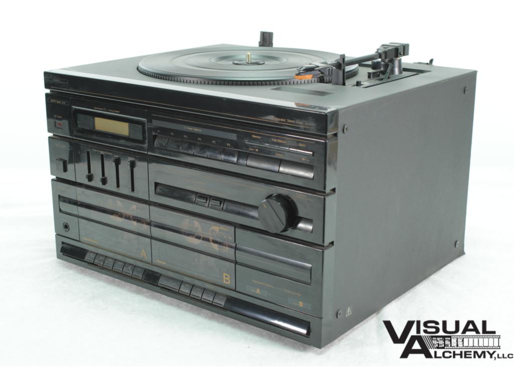 AM-FM Stereo Radio Dual Cassette Belt Drive Turntable