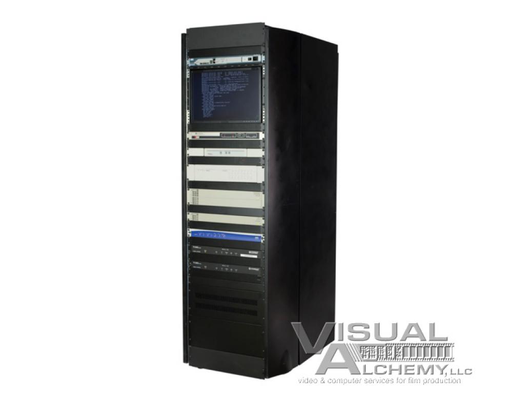 Short Black Server w/ Monitor