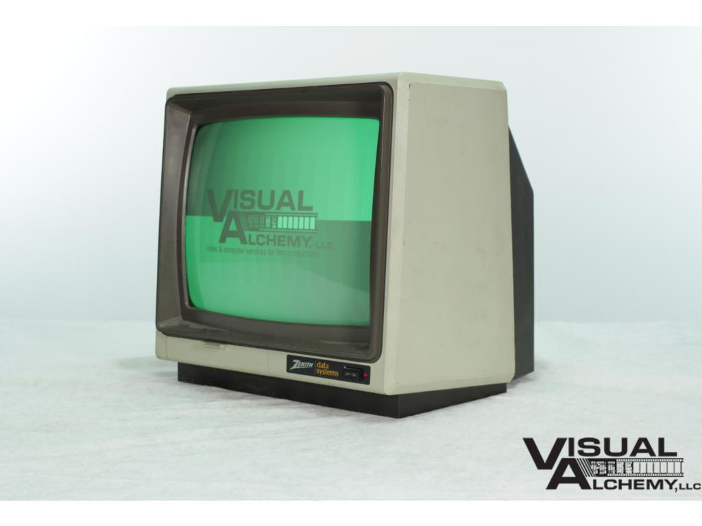 1988 11" Zenith Data System (Green Screen) Computer Monitor