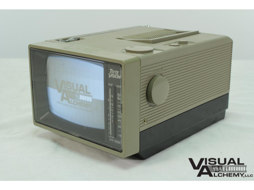 1987 5" Tote Vision Television B&W