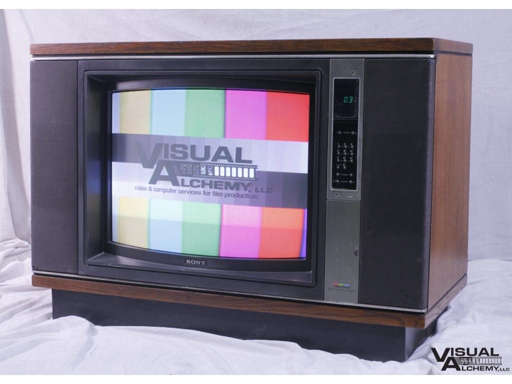 1981-82 27" Sony KV-2645RS Wood Console