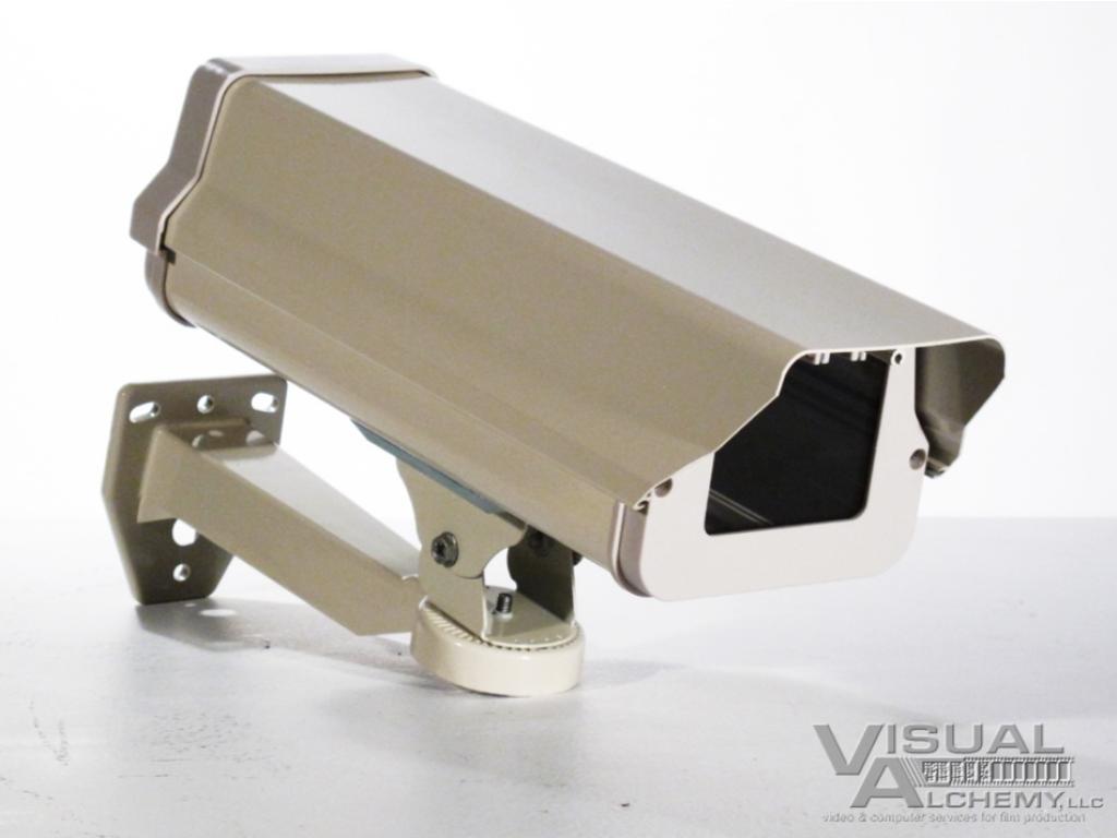 White Exterior Security Camera Housing