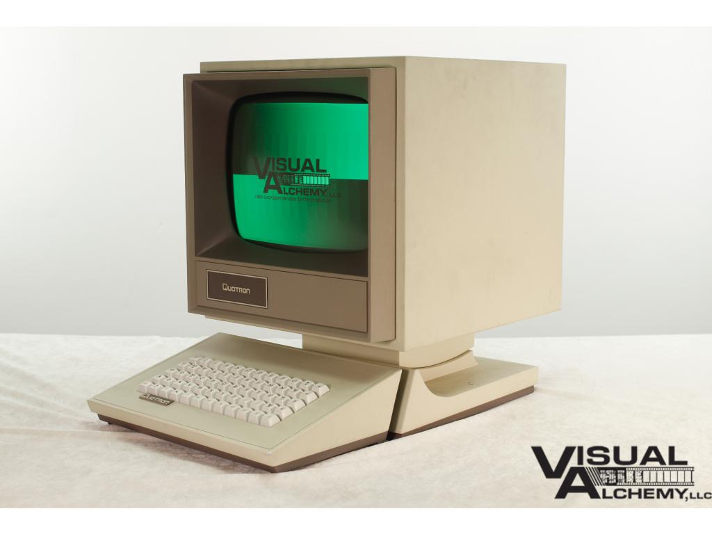 MID 1980's 12" Quotron (Green Screen) Computer Monitor