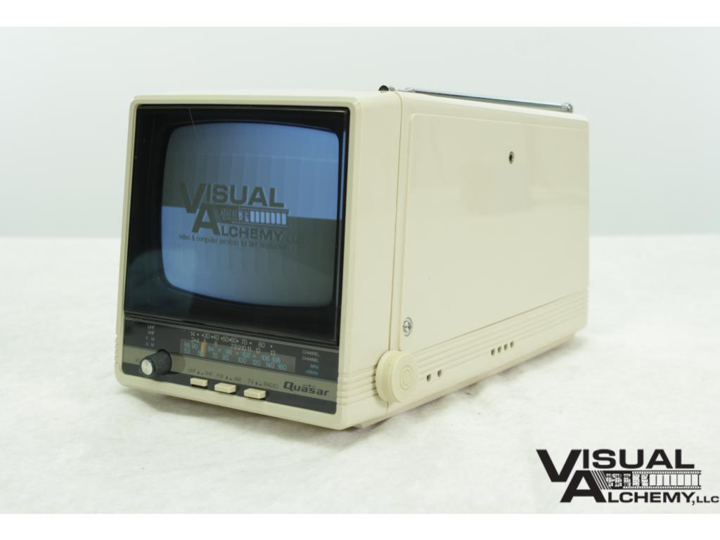 1984 5" Quasar XP1467WH B&W Portable TV/Radio