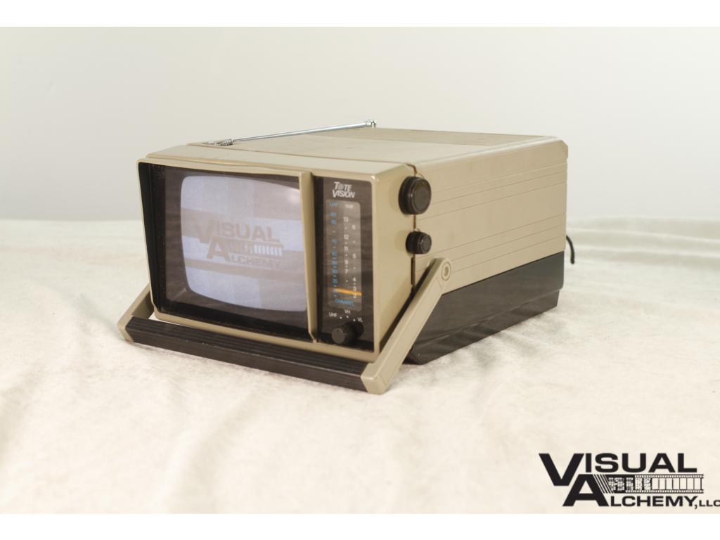 1987 5" Tote Vision UT-550 I Portable B&W TV