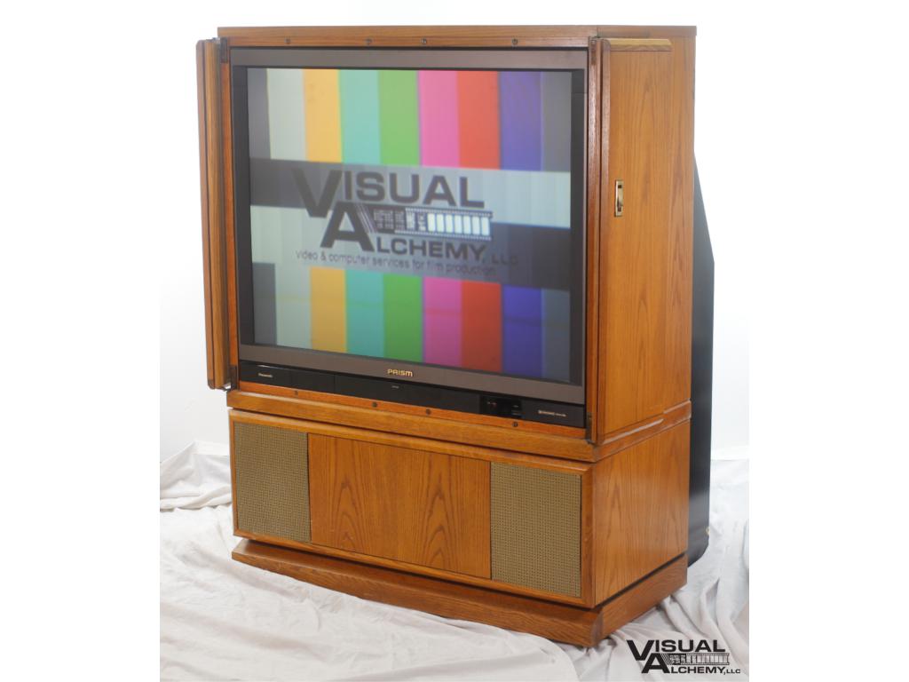 1989 45" Panasonic Prism PTK-4590S CRT Rear Screen Projection TV