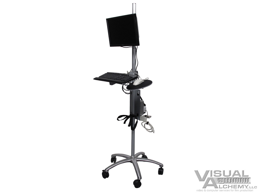 Rolling Computer Work Station Stand